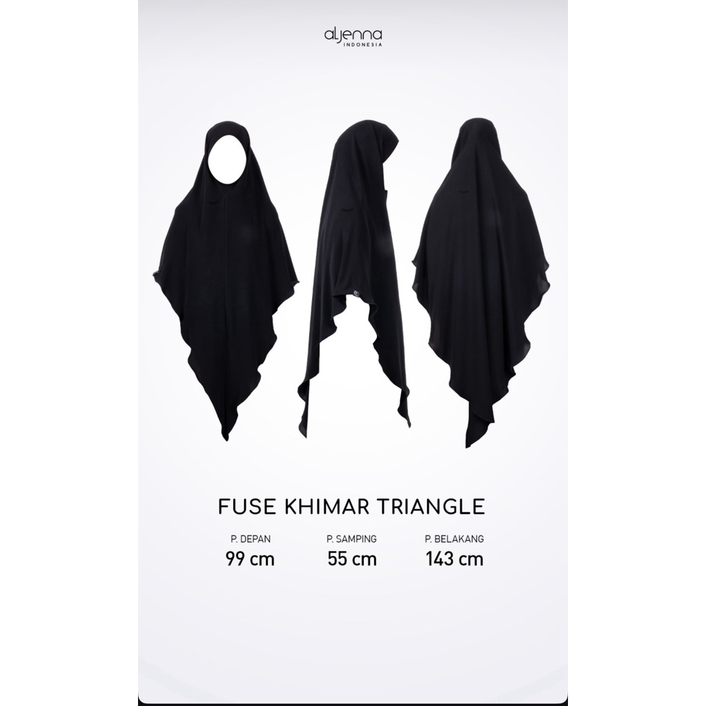 ALJENNA NWT - FUSE TRIANGLE JBP || REGULER JBP || TRIANGLE JBP || LONG JETBLACK PREMIUM