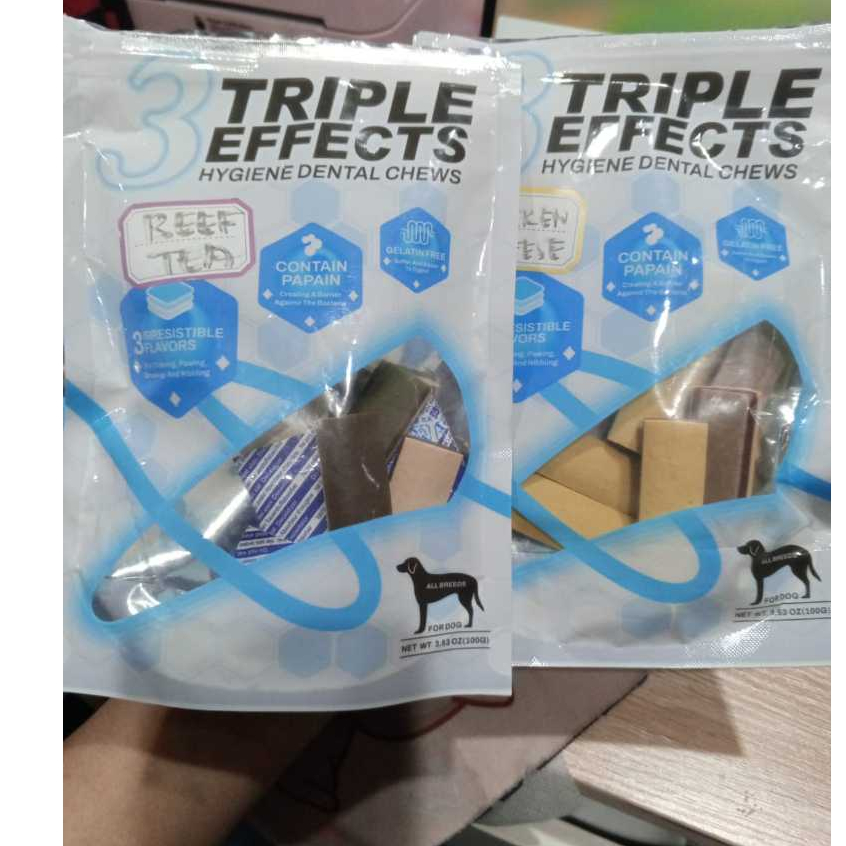 (The Bool's) Dental Stick Tripple Effect Hygiene Dental Chews 1 pcs