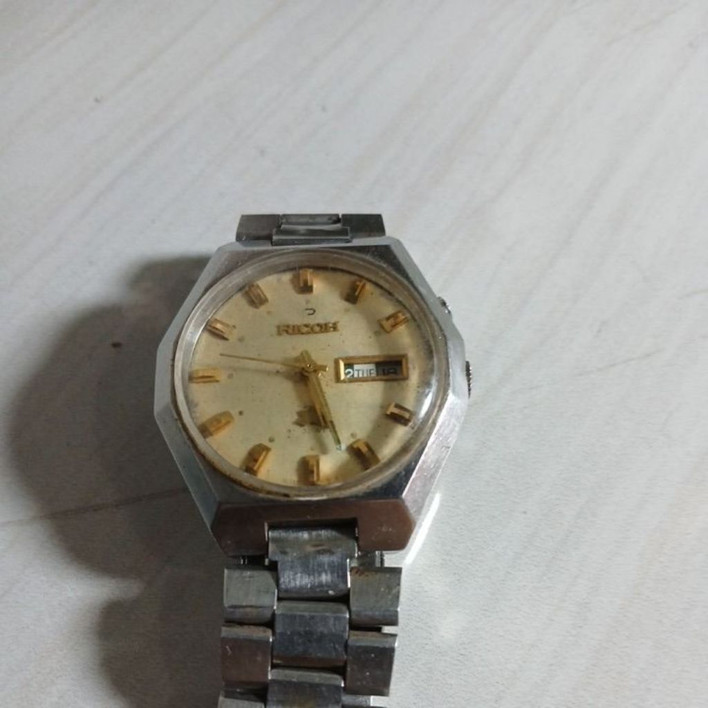 jam tangan Ricoh automatic full original hidup normal