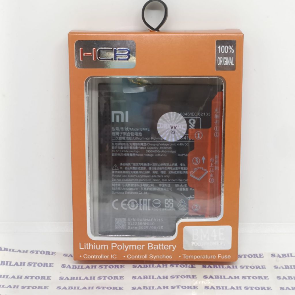 XIAOMI POCOPHONE F1 BM4E BM-4E ORIGINAL BATRE BATERE BATRAI BATERAI XIAOMI POCOPHONE F1 BM4E BM-4E O