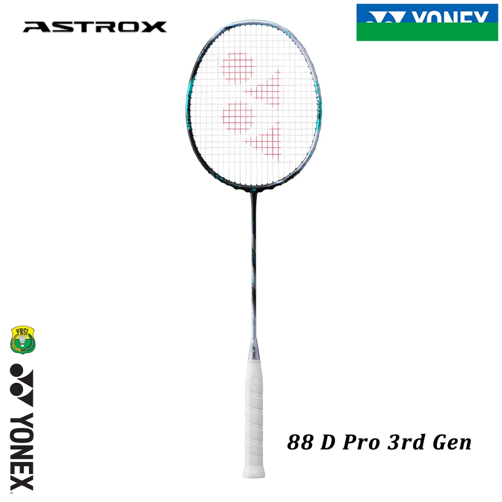 Bulu tangkis Racket-Badminton YONEX ASTROX-88D-Pro 3rd Gen Karbon Lengkap Individu 4U 26Lbs 83g Made