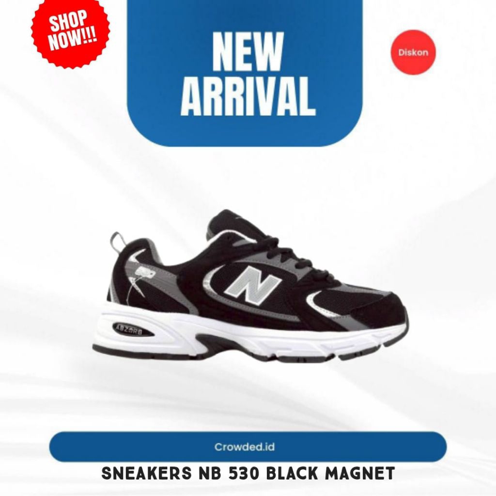 (CROWDED) Sneakers NB 530 Black Magnet