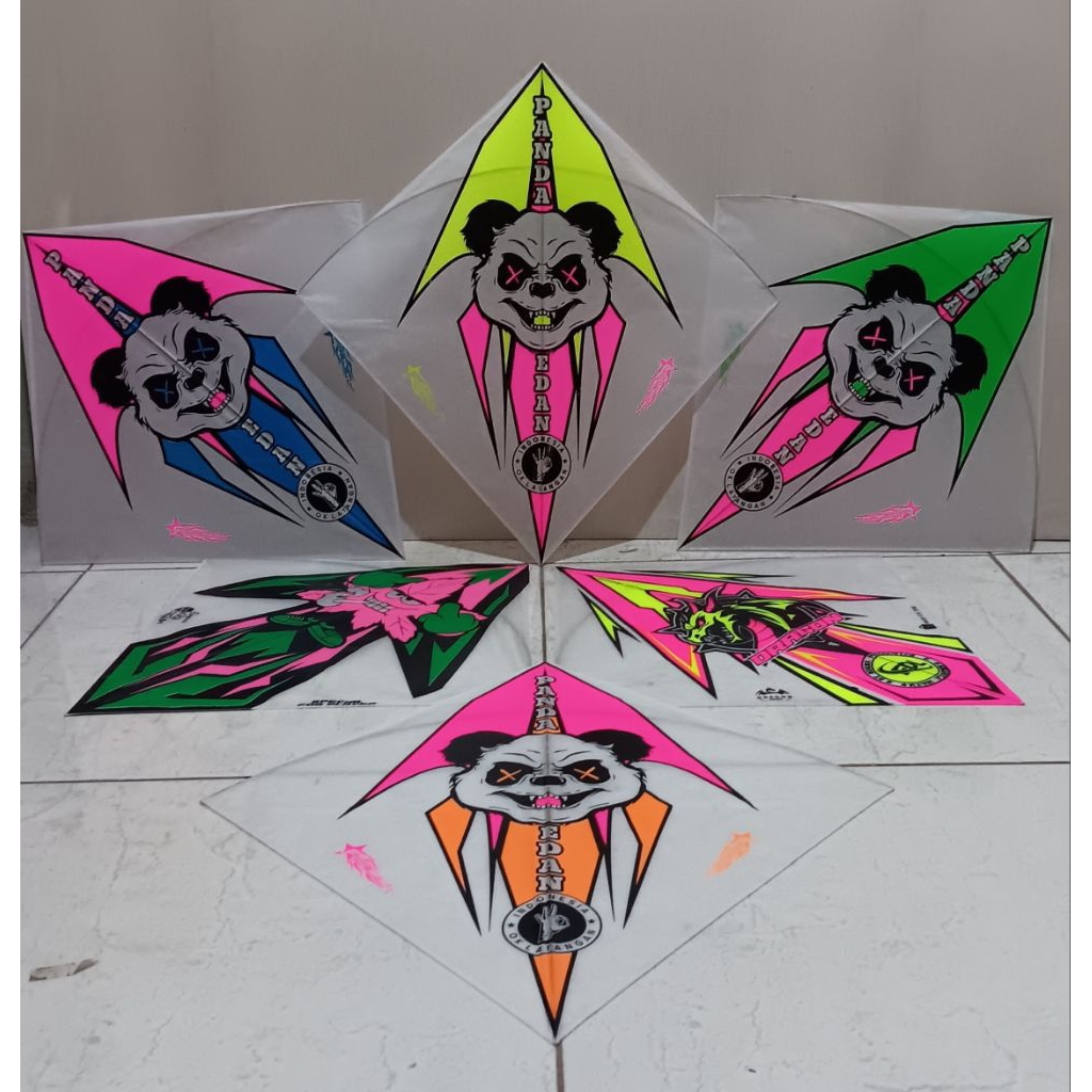 layangan sukhoi turnamen size 56 full petung per 10 pcs [motif mix]