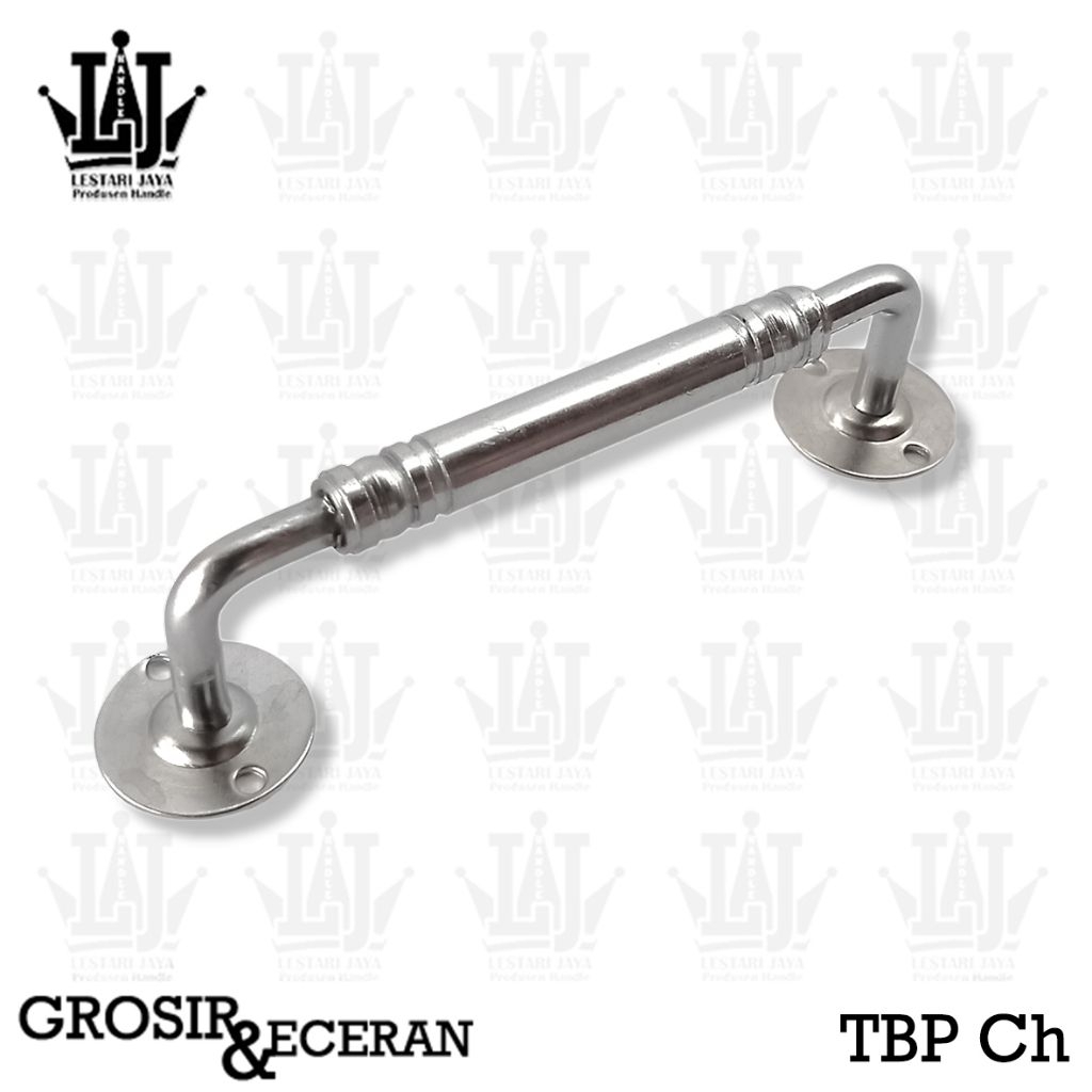 Handle Laci Gagang Pintu Lemari Tarikan Jendela Minimalis Model Gawang Chrome 12