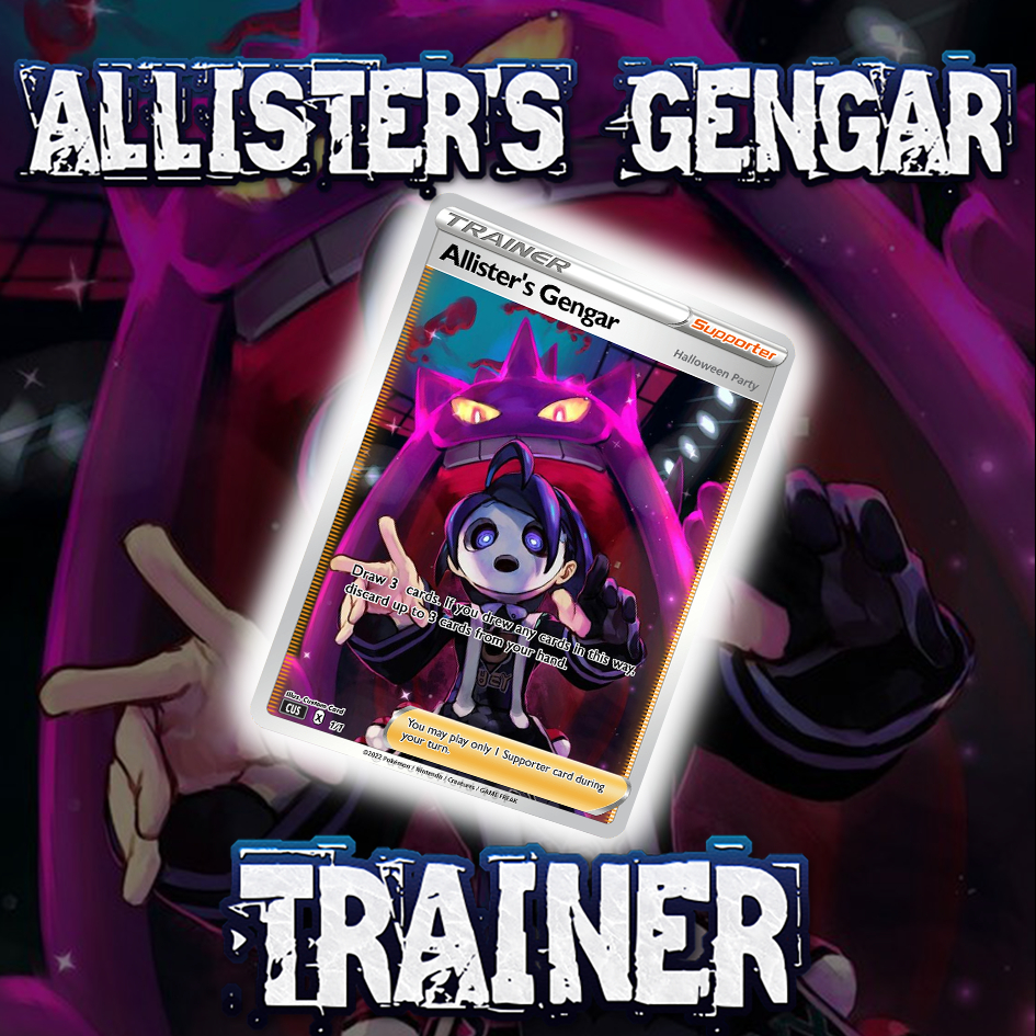 KARTU POKEMON TCG HOLOGRAM SPECIAL TRAINER - ALLISTER'S GENGAR