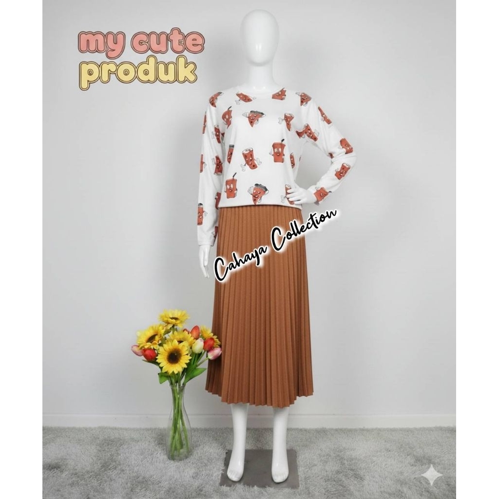 Baju Kaus Wanita Tangan Panjang