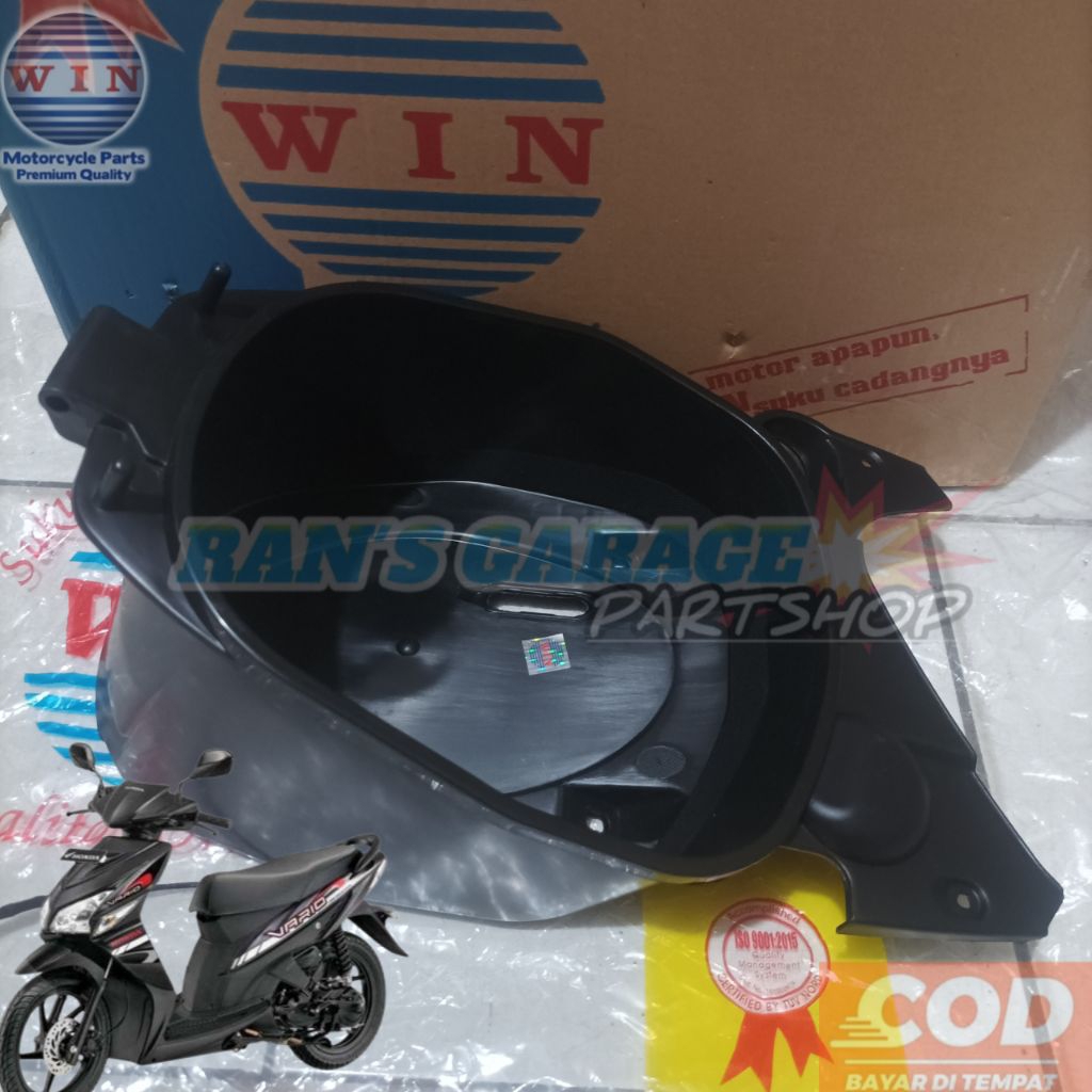 WIN BOX BAGASI HONDA VARIO 110 KVB KARBURATOR BOK BAGASI BAWAH JOK VARIO LAMA OLD KAPSUL KARBU TAHUN