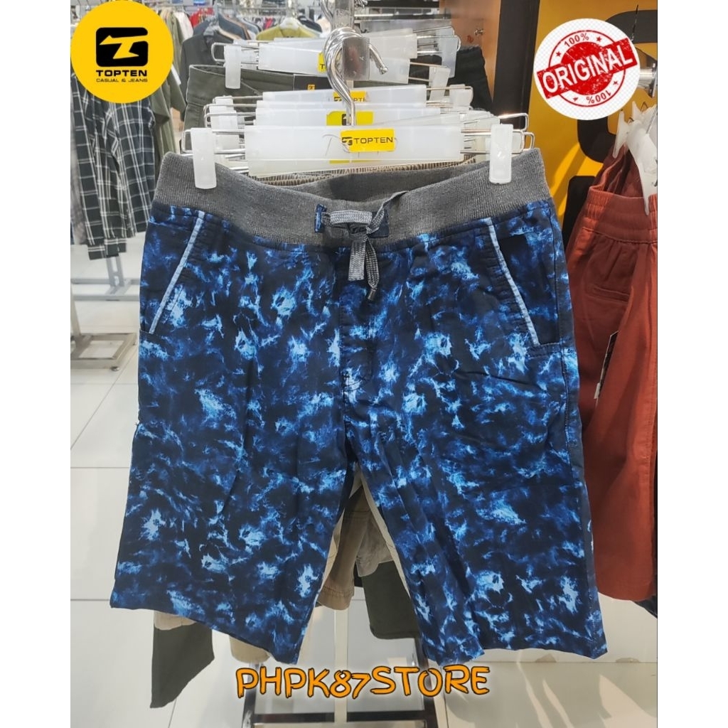 CELANA PENDEK RIB PRIA ORIGINAL TOPTEN