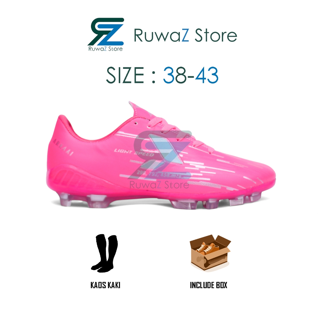 221110 (Bayar Di Tempat) SEPATU SEPAK BOLA PRIA SPC LIGHTSPEED REBORN IN META CRUSH PINK SILVER PUTI