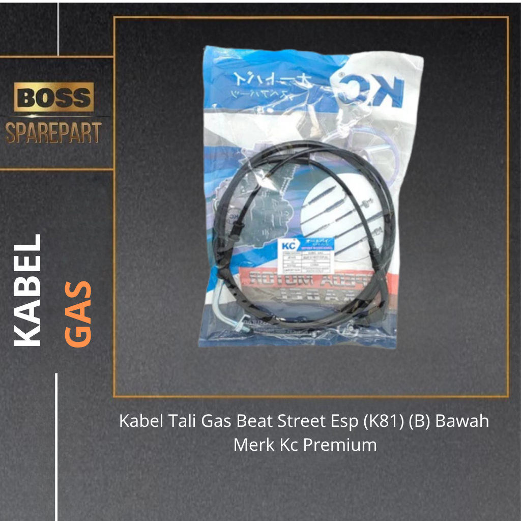 Kabel Tali Gas Beat Street Esp (K81) (B) Bawah Motor Merk Kc Premium