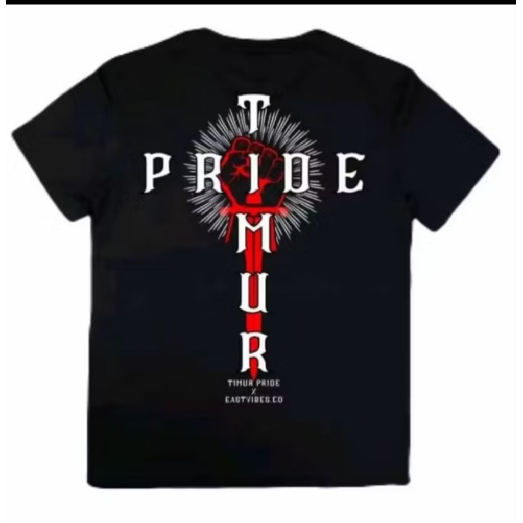 Kaos Sablon DTF Custom TIMUR PRIDE - Desain Bebas Suka-Suka, Kaos Distro Premium Cotton Combed 30s