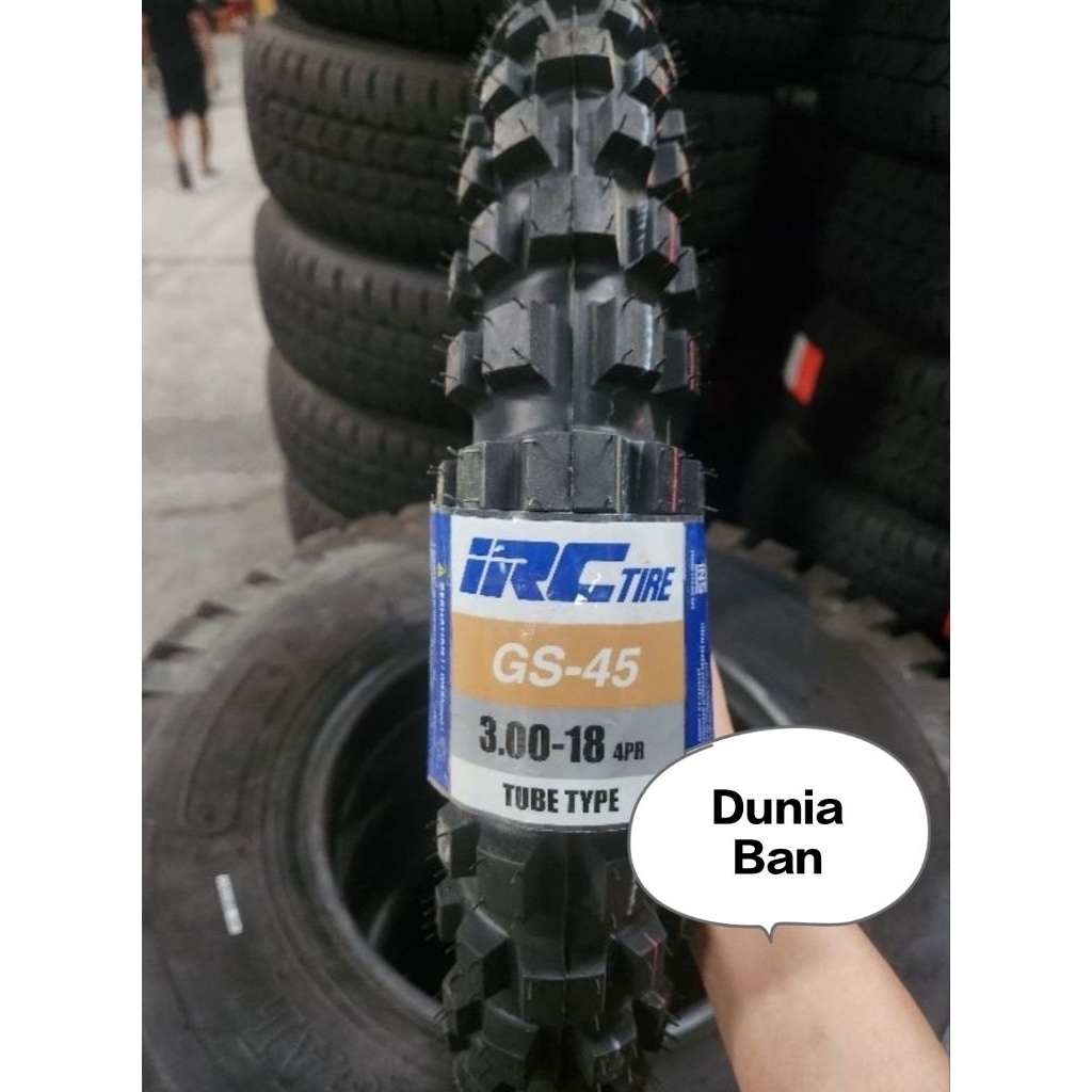 Promo Terlaris Termurah ( Bisa Cod) Ban Luar IRC GS 45  300-18 Tubetype Non tubeless Ban Ban Motor B