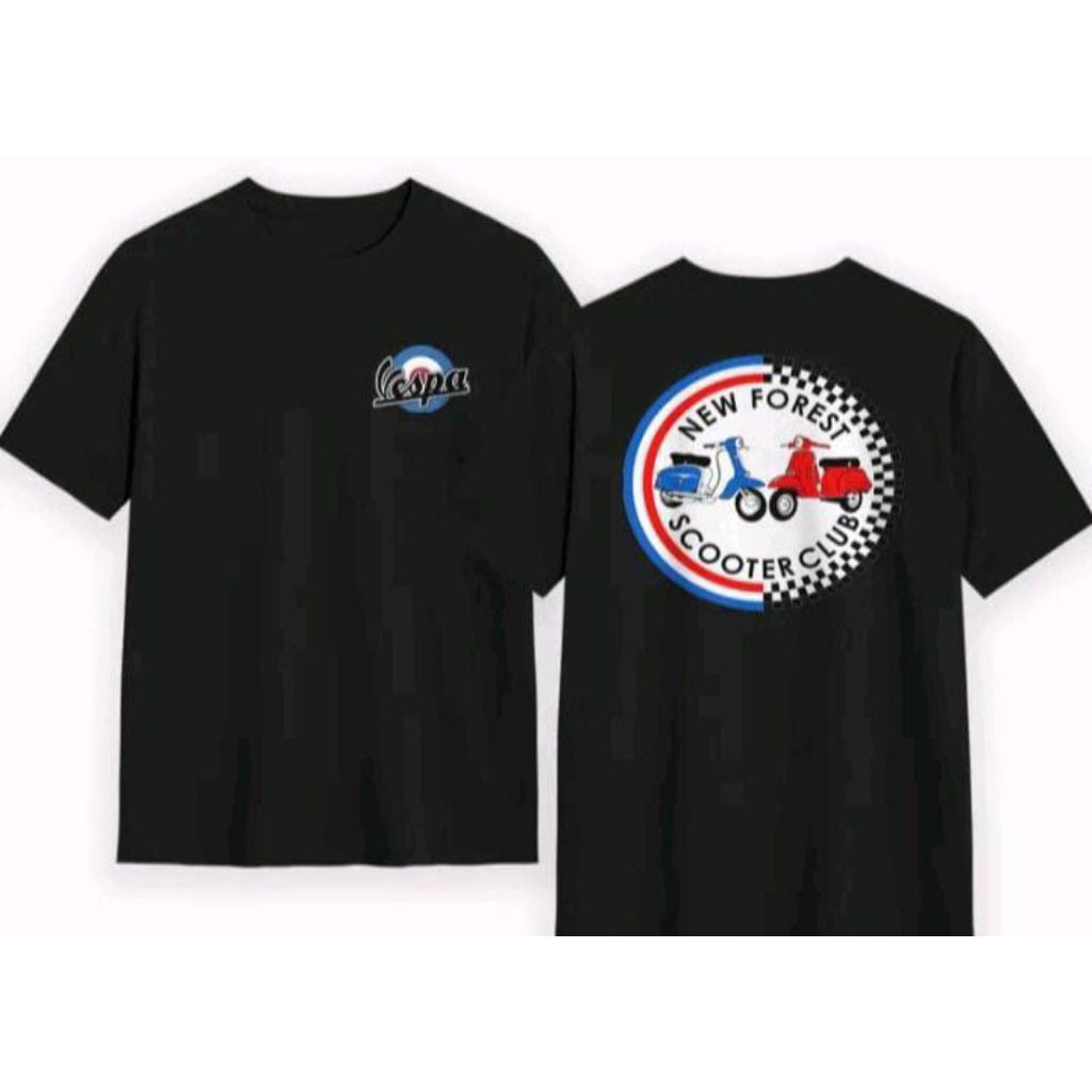 Kaos T-shirt NEW FOREST SCOOTER CLUB Kaos Distro Unisex