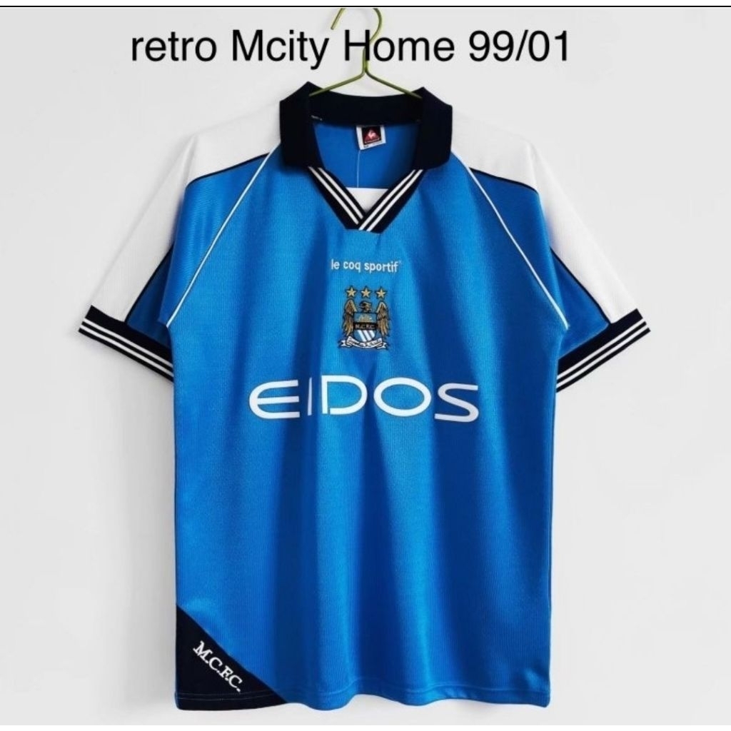 Jersey Kaos Baju Sepak Bola Man Mancester Manchester Citi City Home Away 3rd Third Biru Muda Eidos R
