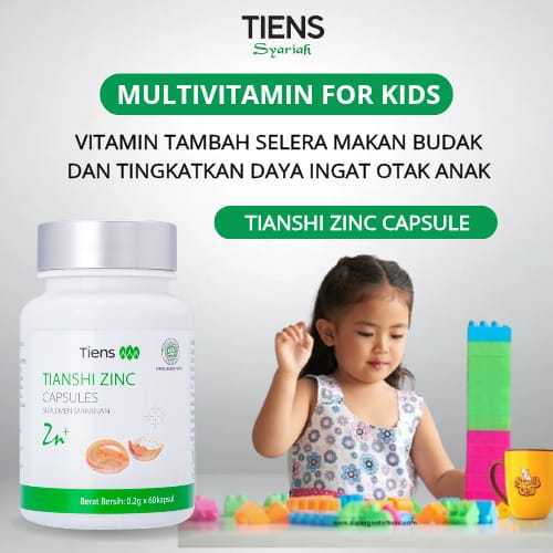 Zinc Capsul Vitamin Anak Nafsu Makan Gemuk Vitamin tingkatkan kepintaran anak suplement zinc anak