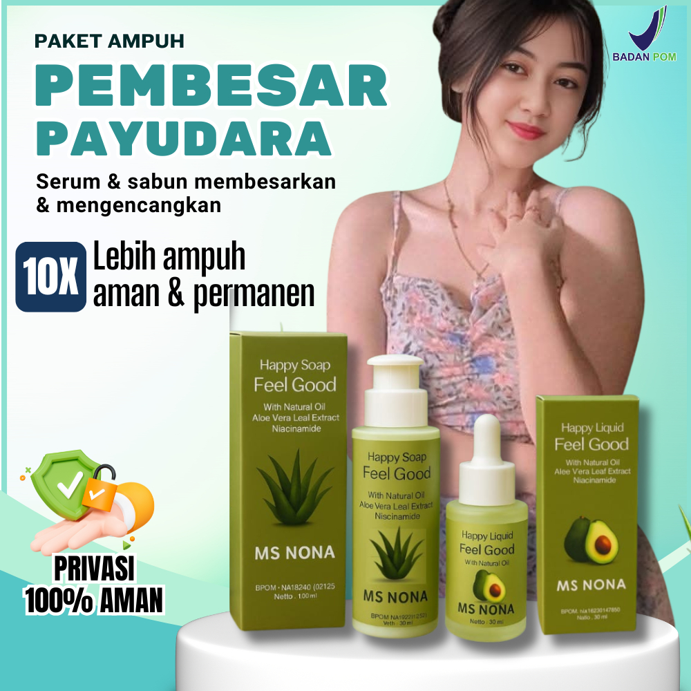 MS NONA TERLARIS Paket hemat Pembesar Payudara & Pengencang Payudara100% Ampuh permanen BPOM privasi