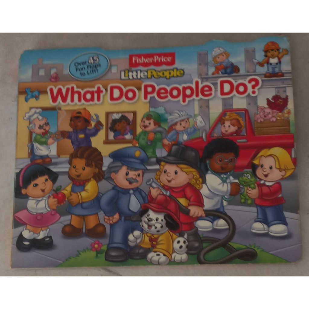 Fisher Price Little People Fun Flaps to Lift Book Preloved