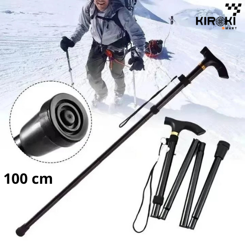 100 Cm Tongkat Lipat Lansia Aluminium Portabel/Stainless tongkat lipat 1 kaki