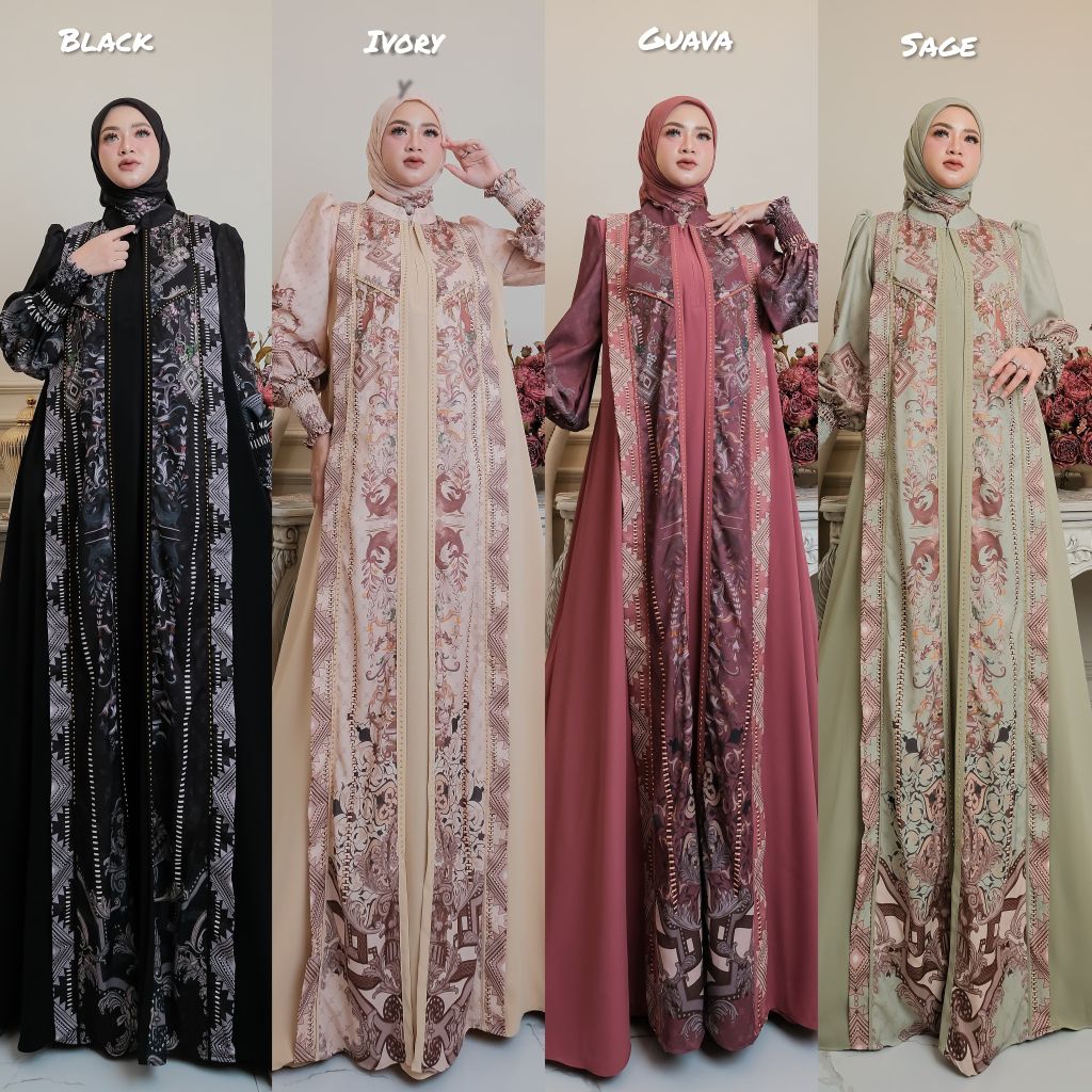 BISA COD (LAESHA SERIES BY ALYA SYARI ORI PREMIUM GAMIS ALYA TERBARU