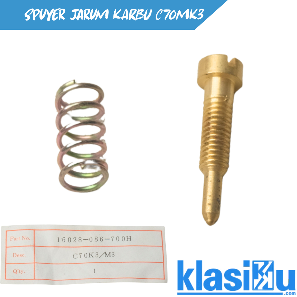 Baut Stelan Angin Karburator Honda C70 MK3 C 70 MK3 Spuyer Baut Setelan Angin Karbu C70 Original Qua