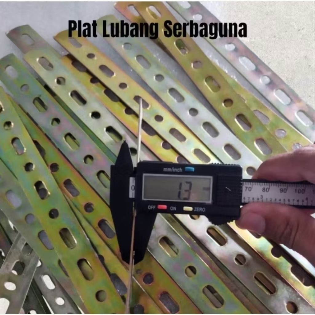 Breket Plat Lubang Besi Serbaguna / Bracket Besi Lubang Panjang Universal