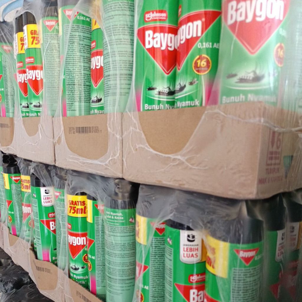 "TERMURAH BAYGON 600+75ML ISI12PCS