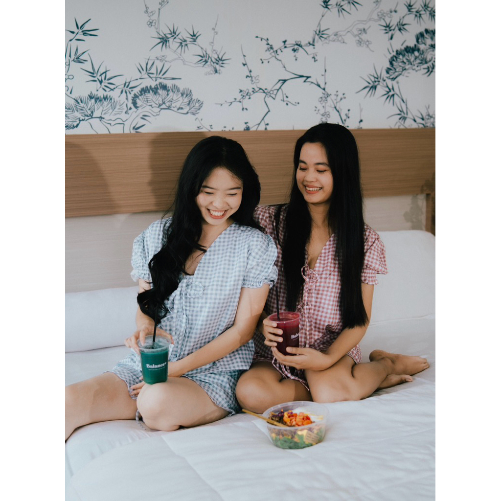 POPPY Gingham Short Pants Pajamas