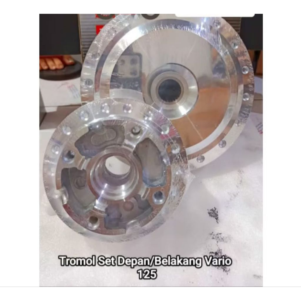 Tromol Depan Belakang,Chrome Vario / Beat