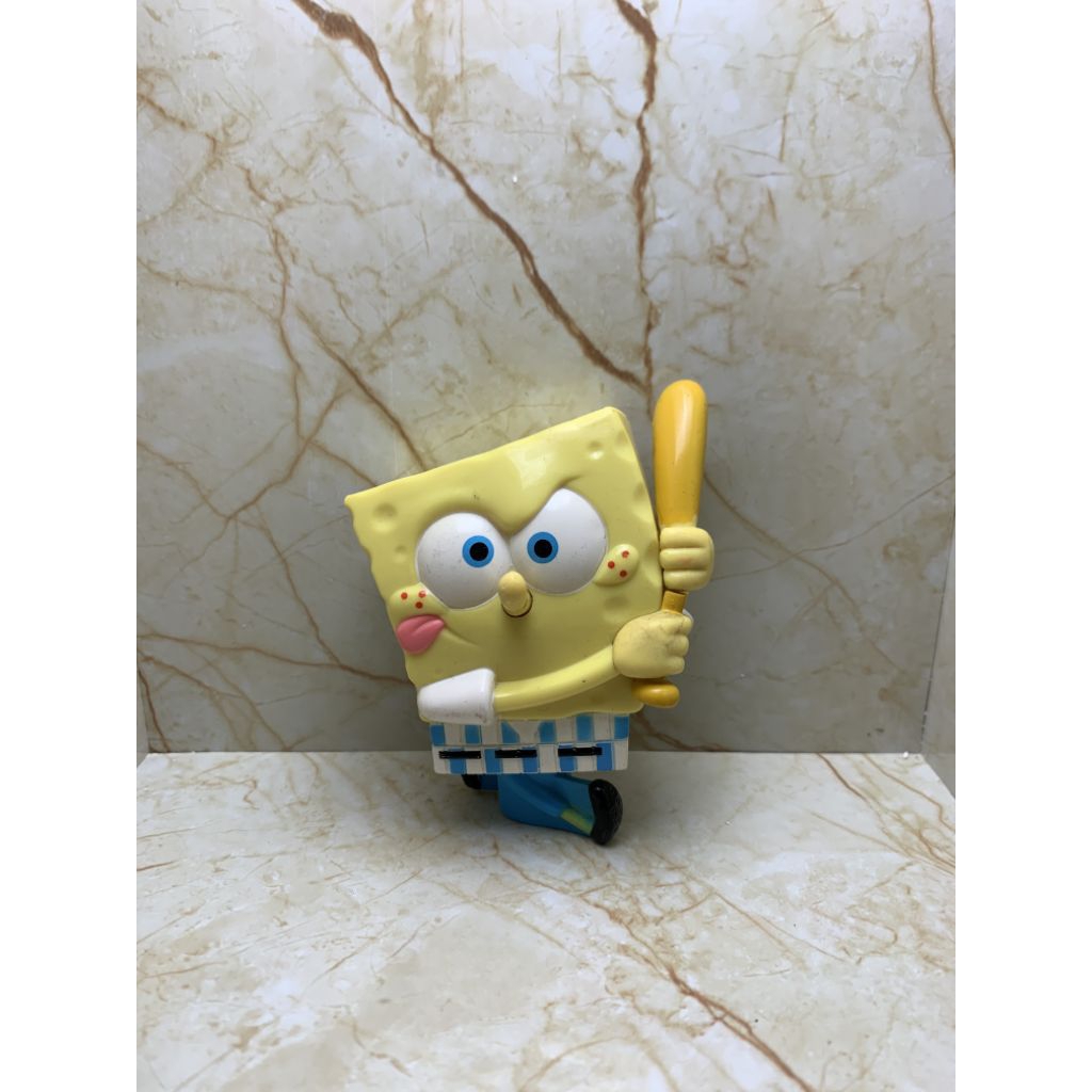 Figure Koleksi SpongeBob SquarePants Edisi Baseball Bat - Mainan Spongebob KFC tahun 2008
