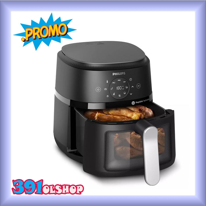 Promo Murah PHILIPS AIR FRYER Digital 4.2 L - NA221/00 Air Fryer Philips Transparan