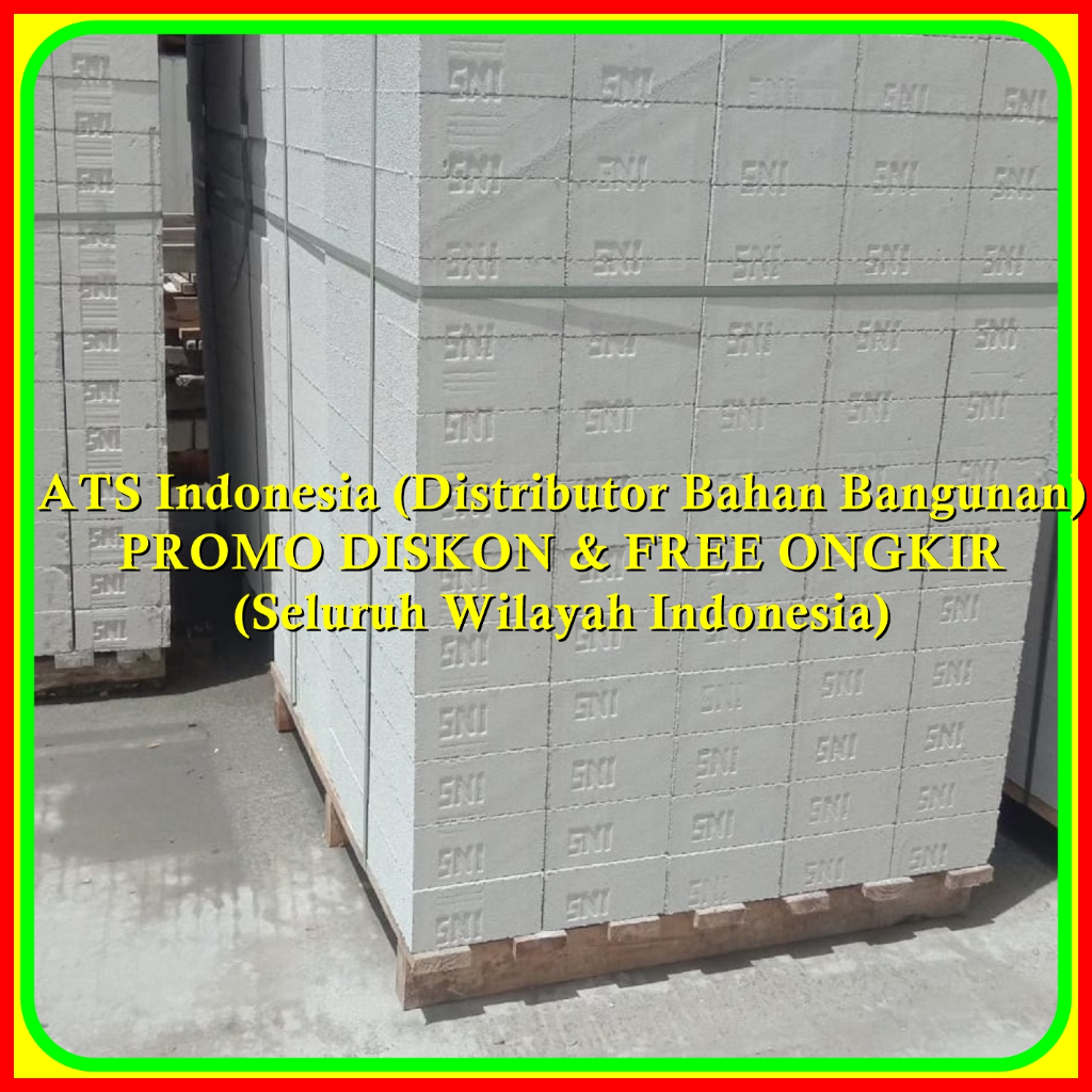 JAWA BARAT - BATA HEBEL 10 CM 1 KUBIK / BATA RINGAN HEBEL 7 CM 1 KUBIK / HEBEL BATA RINGAN 1 KUBIK