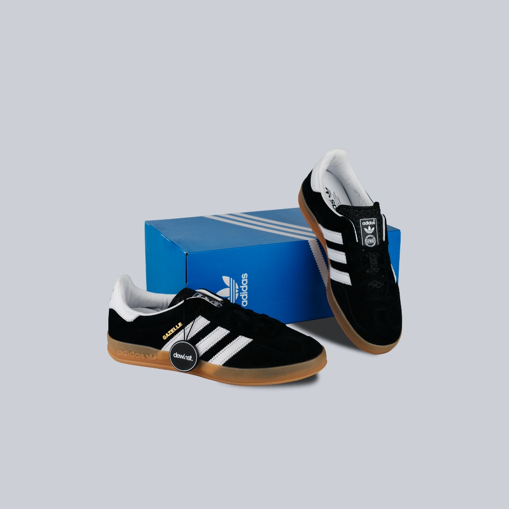 Adidas Gazelle Black White Gum