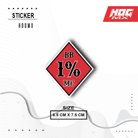 Sticker 1% BROTHERHOOD BS0042