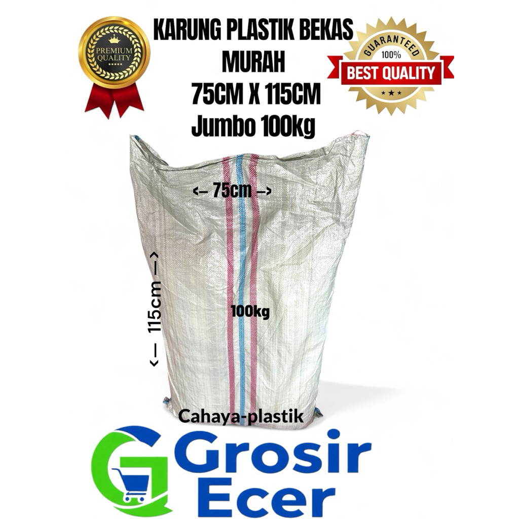 KARUNG PLASTIK BEKAS 75x115CM ISI 20LEMBAR