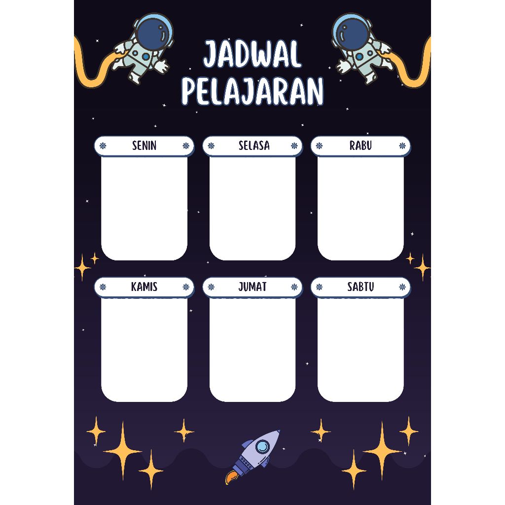 POSTER JADWAL PELAJARAN JADWAL PELAJARAN CUSTOM JADWAL PELAJARAN SD SMP SMA JADWAL PELAJARAN AESTETI