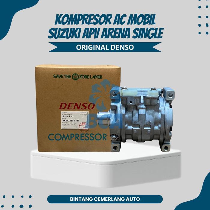 KOMPRESOR AC MOBIL SUZUKI APV ARENA SINGLE DENSO ASLI
