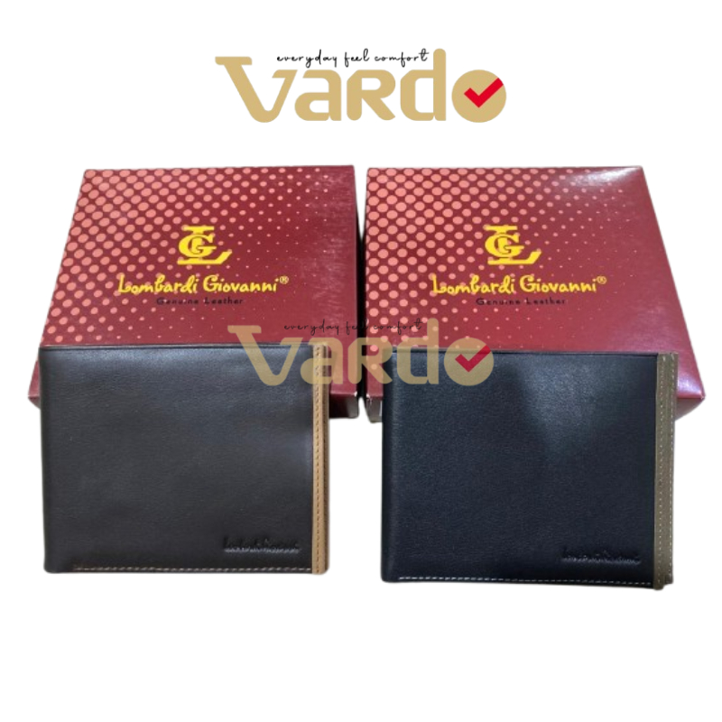 Dompet Pria Lombardi Giovanni LG 3750 Bahan Kulit Model Lipat Simple Ada Slot Kartu