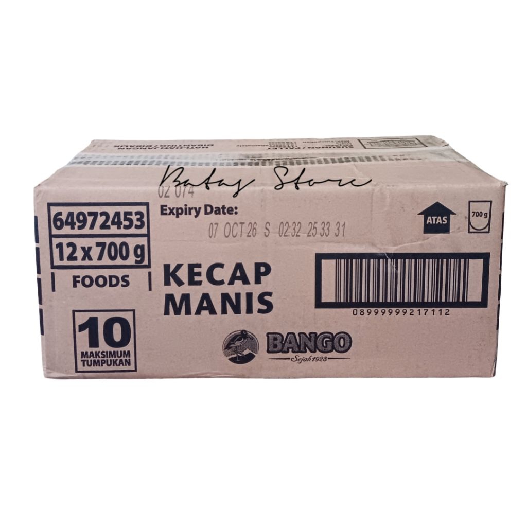 Kecap Bango 700g Refill | 1 Dus isi 12 Pcs
