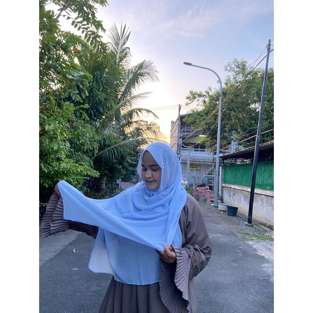 PASHMINA VISCOSE MISTY GREY //PASHMINA VOAL ARABIC