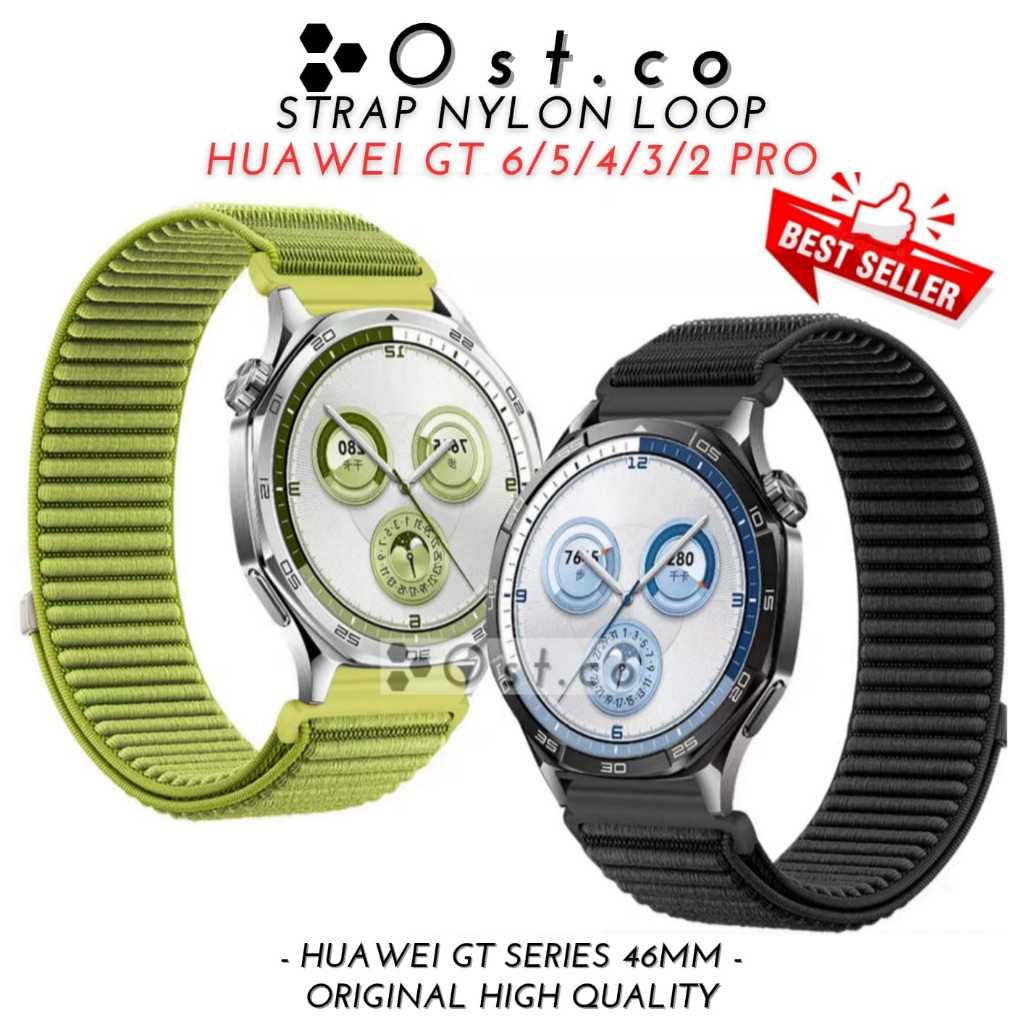 Strap Huawei Watch GT 6 GT 5 46mm GT 6/5 PRO NEW Strap Nylon Huawei GT 5/6 Pro 46mm Tali Nylon Huawe