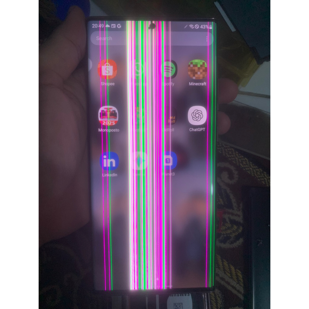 lcd samsung note 20 ultra copotan