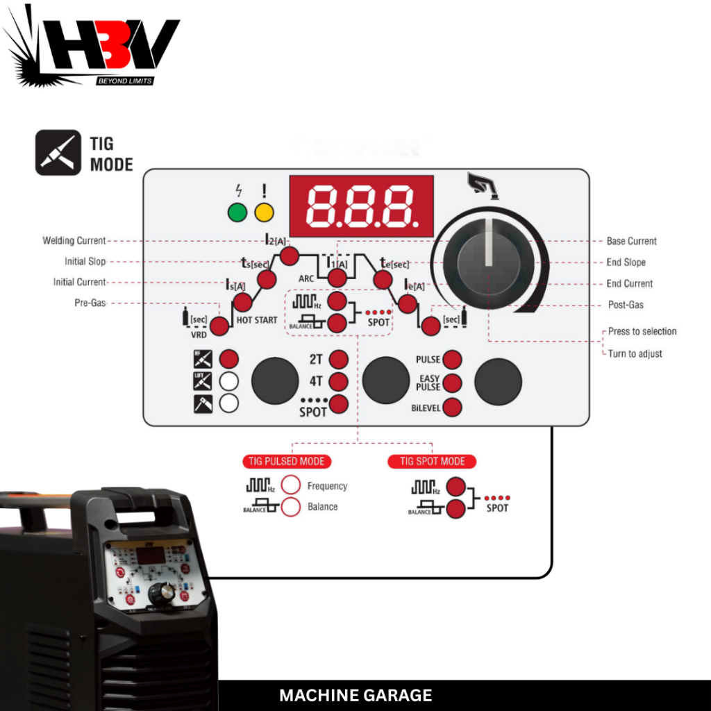 MESIN LAS TIG PULSE 200 HBV multifunction welding machine HEAVY DUTY