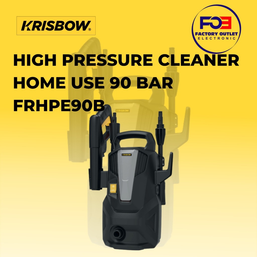 KRISBOW FRHPE90B High Pressure Cleaner 90 Bar Mesin Steam Pencuci Mobil Motor Rumah