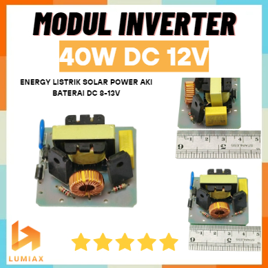 Modul Inverter 40w DC 12v ke AC 220v Energy Listrik Solar Power Aki baterai DC 8-13V