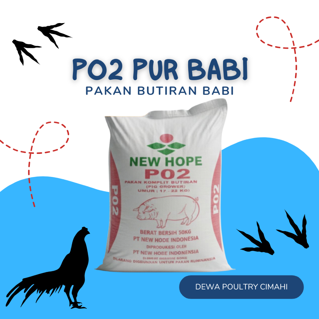 Pur P02 Babi 1kg Pedaging Pakan Ayam Bebek Entok Dll Berkualitas Original