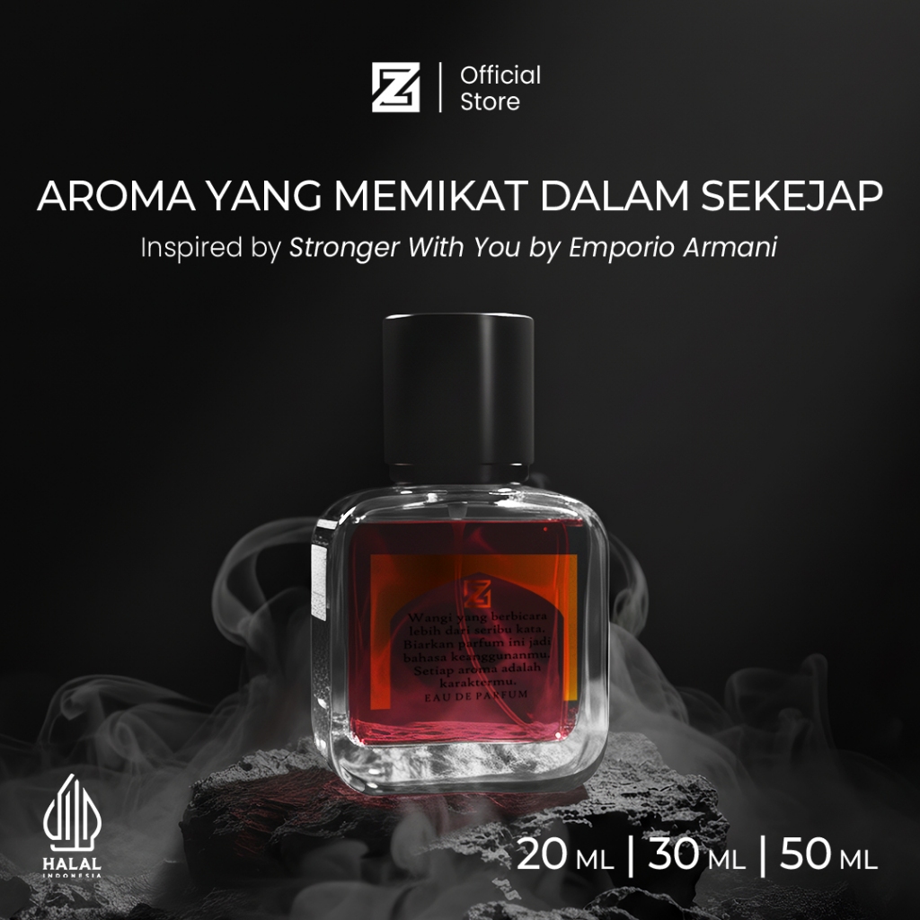 ZUMA PARUM S.T.Y – Parfum Pria Hangat Vanilla Amber Sexy Dupe Emporio Armani Tahan Lama
