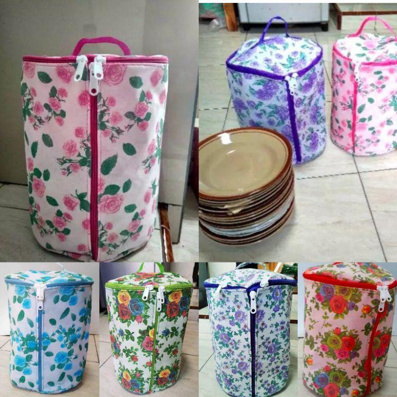 Sarung Piring Penghemat Tempat - Tas Piring Anti Debu