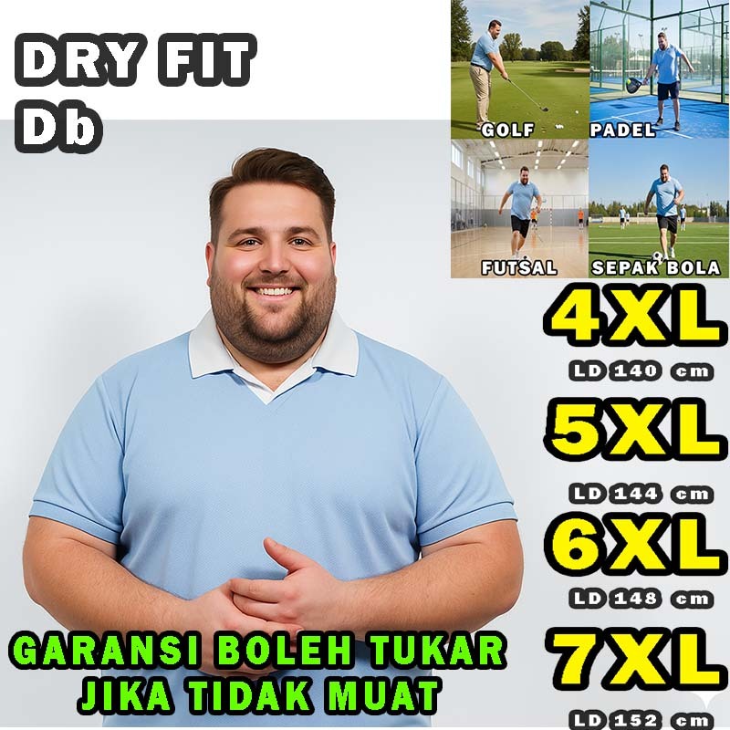 kaos baju olahraga dry fit drifit bola futsal padel golf tennis running badminton jersey gym polo t 