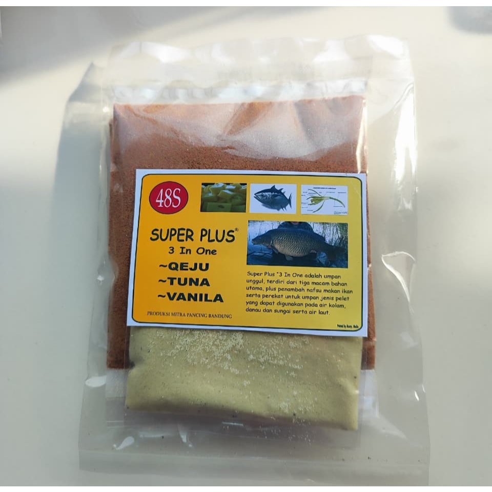 Umpan Pancing Super Plus 3 Rasa 48S Keju Tuna Vanila
