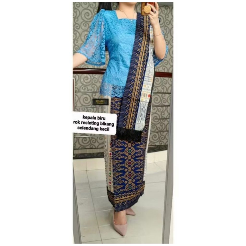 Rok Span Set Dan Selendang Motif Piala, Rok Set Dan Selendang Terbaru, Set Rok Dan Selendang Terbaru